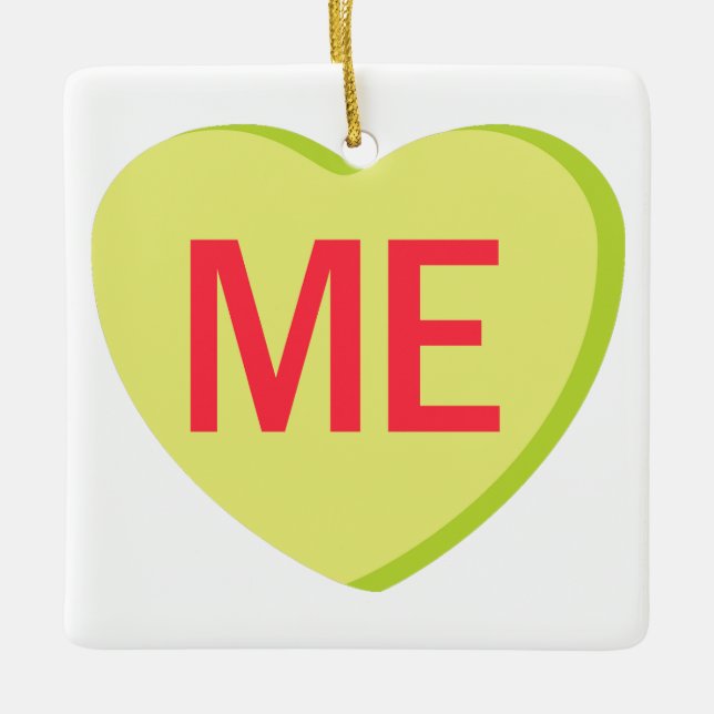 Candy Heart - ICH Keramikornament (Vorderseite)