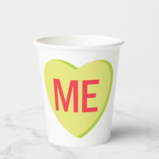 Candy Heart - ICH Pappbecher (Vorderseite)