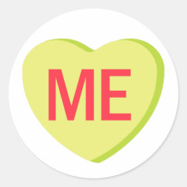 Candy Heart - ICH Runder Aufkleber