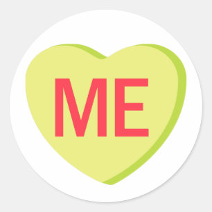 Candy Heart - ICH Runder Aufkleber