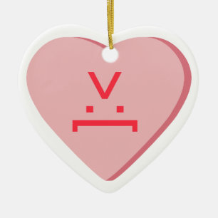 Candy Heart - Teufelsgesicht Keramik Ornament