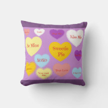 Candy Heart Throw Kissen