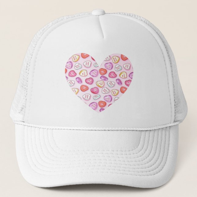 Candy Heart Truckerkappe (Vorderseite)