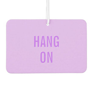 CANDY HEART Valentine "Hang On" Lila Autolufterfrischer