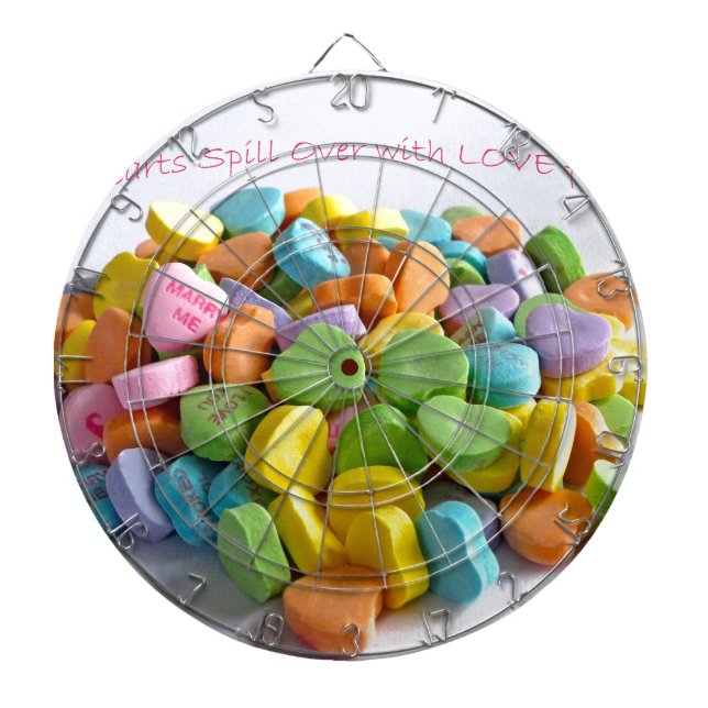 Candy Hearts Dartscheibe (vorne)