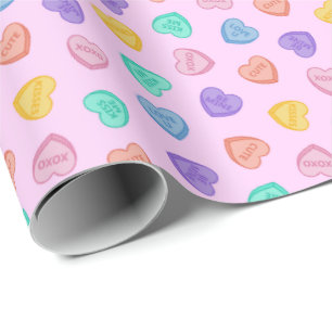 Candy Hearts Geschenkpapier