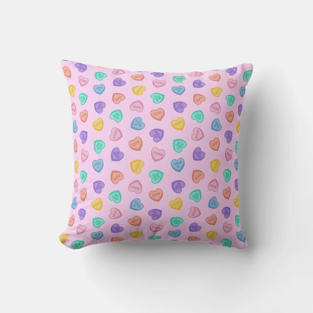 Candy Hearts Kissen (Vorderseite)
