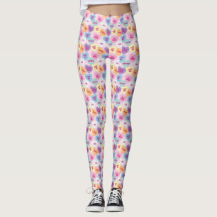 Candy Hearts Leggings (Pink)