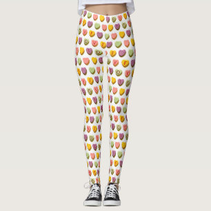 Candy Hearts Liebe Pattern Leggings