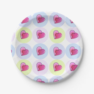 Candy Hearts Pappteller