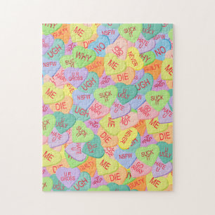Candy Hearts Pattern - SFW Puzzle