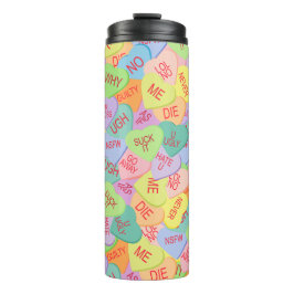 Candy Hearts Pattern - SFW Thermosbecher