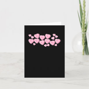 Candy Hearts Sticker Karte