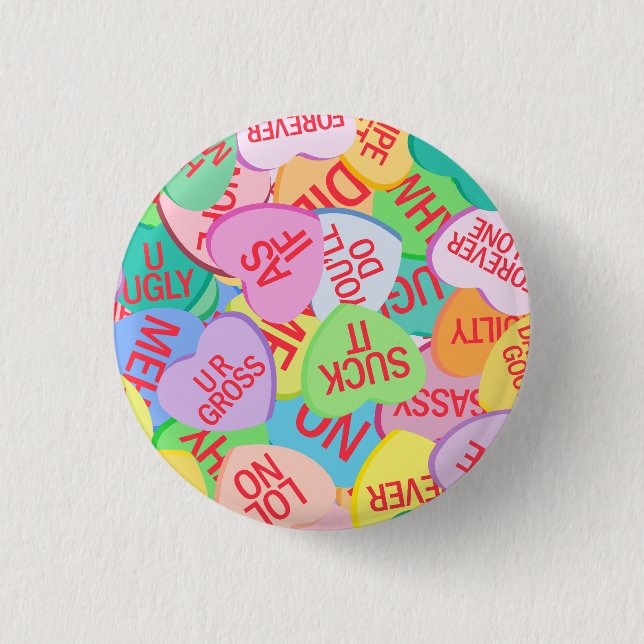 Candy Hearts V. 2.0 Button (Vorderseite)