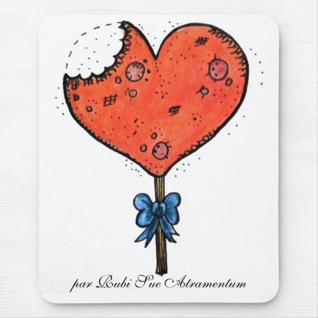 Candy Herz Mousepad (Vorne)