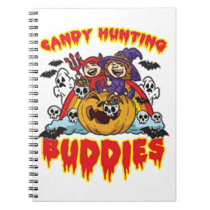 Candy Jagd Buddies Halloween Zwillingskostüm Notizblock
