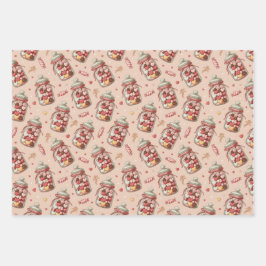 Candy jars and sweets geschenkpapier set