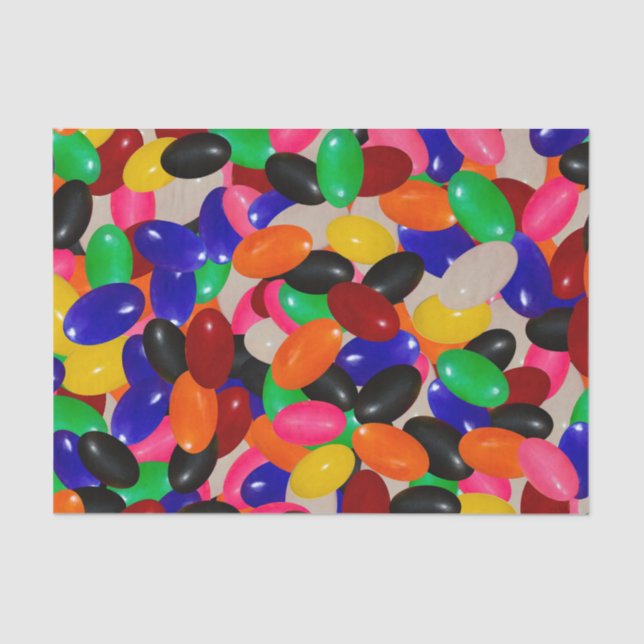 Candy Jelly Bean Design Tissue Paper Gift Seidenpapier (Vorderseite)