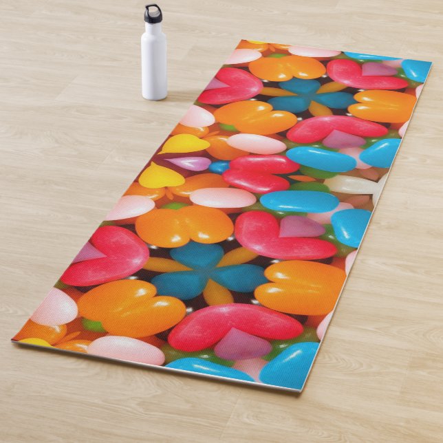 Candy Jelly Beans Türkis Yogamatte (Beispiel)