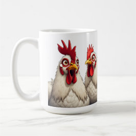 "Candy & Joe White Leghorn" Kaffeetasse