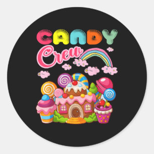 Candy Land Candy Crew Dekorationen Sweetie Candy S Runder Aufkleber