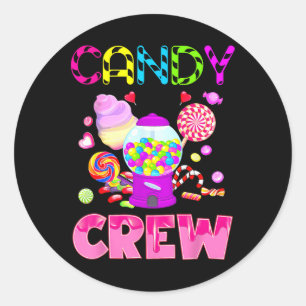 Candy Land Candy Crew Dekorationen Sweetie Candy S Runder Aufkleber