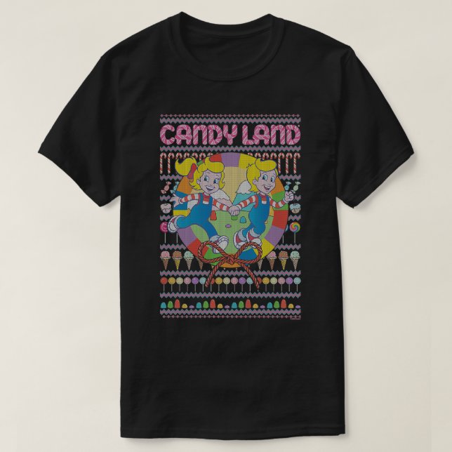 Candy Land Christmas Ugly Sweater T-Shirt (Design vorne)