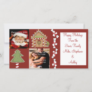 Candy land Photo Card Feiertagskarte