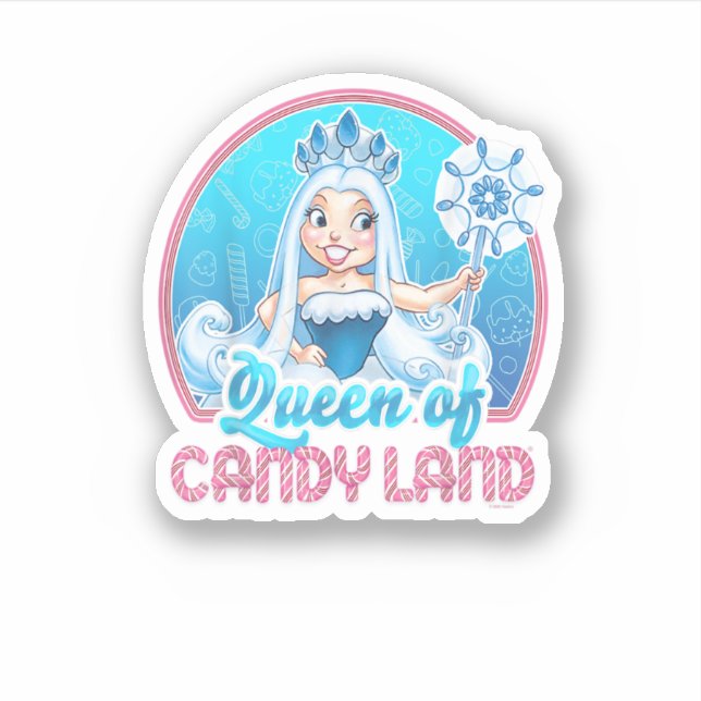 Candy Land Queen of Candy Land Portrait Aufkleber (Vorderseite)