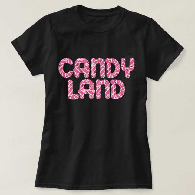 Candy Land Retro 90's Logo Premium T-Shirt (Design vorne)