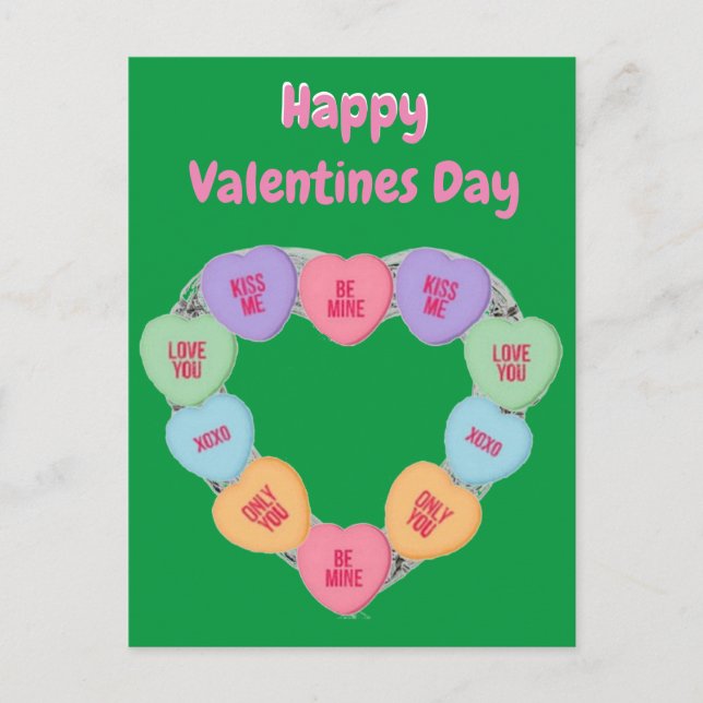 Candy Liebe Hörnchen auf Postkarte (Vorderseite)