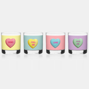 Candy Liebe hört romantische Worte farbenfroh Whiskyglas