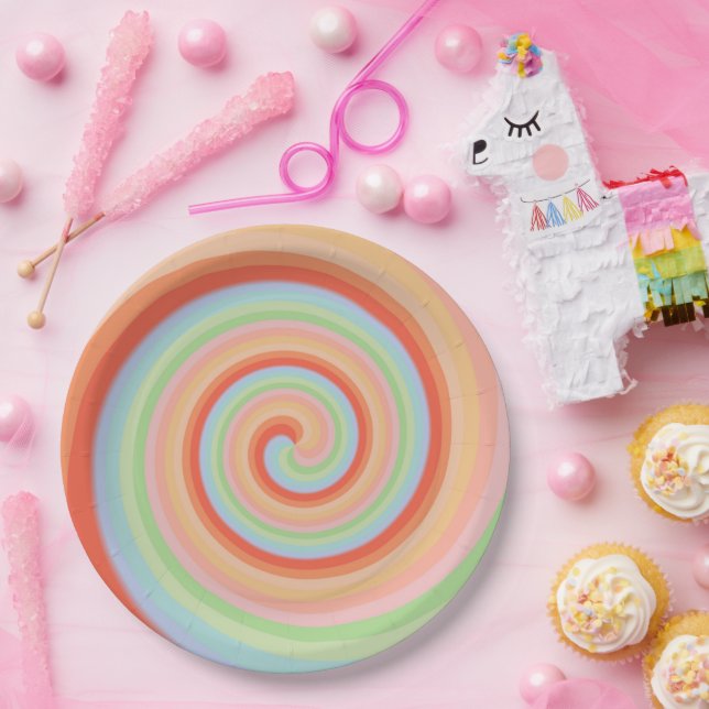 Candy Lollipop Colorful Rainbow Party Teller (Party)