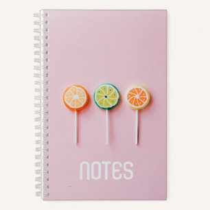 Candy Lollipop Minimalistisch Hübsch Notizbuch
