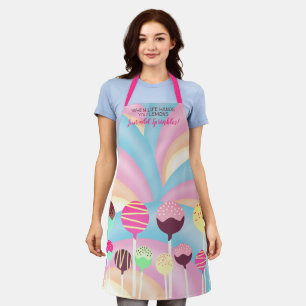 Candy macht Kuchen Pop verwirrt personalisiert Schürze