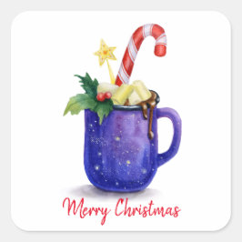 Candy Mag Quadratischer Aufkleber