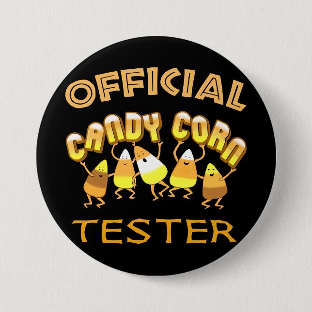 Candy-Mais-Halloween-Button Button (Vorderseite)