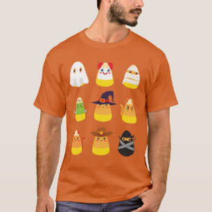 Candy Mais Kostüme Halloween Kids Candy Corn T-Shirt