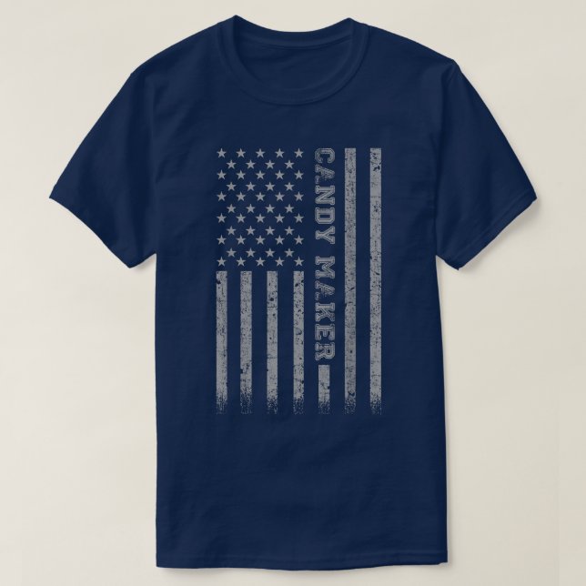 Candy Maker American Flag 319 T-Shirt (Design vorne)