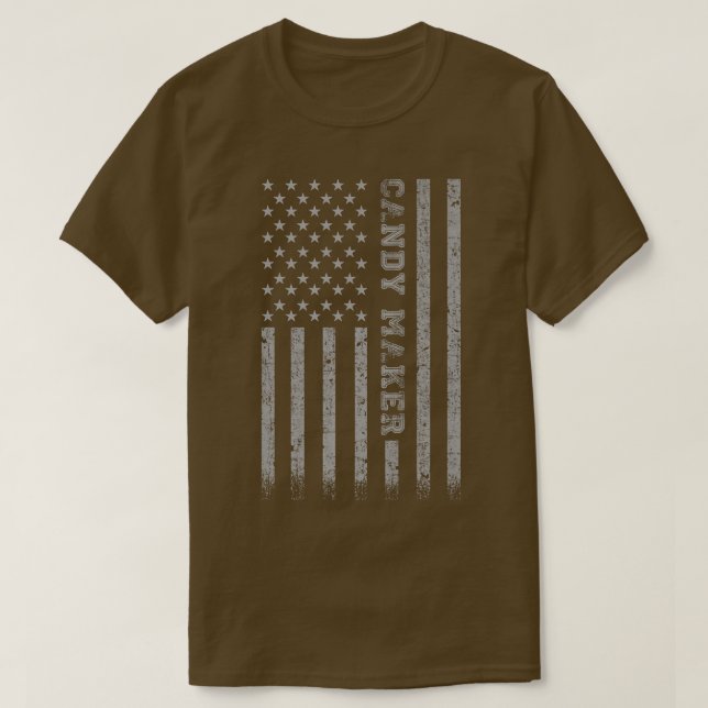 Candy Maker American Flag 72 T-Shirt (Design vorne)