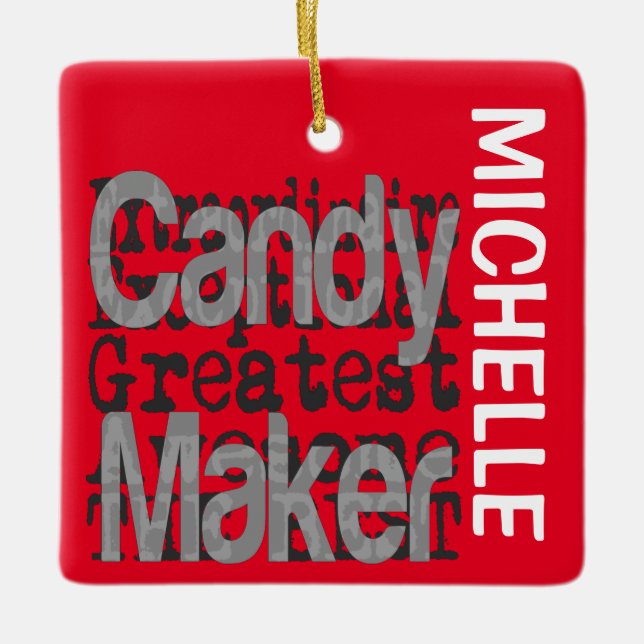 Candy Maker Extraordinaire CUSTOM Keramikornament (Vorderseite)