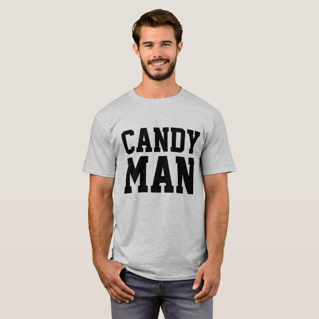 CANDY MAN, Vintager T - Shirt der Männer (Vorne ganz)