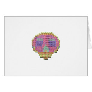 Candy Mint Mosaic Skull