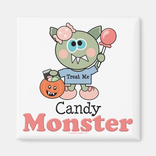 Candy Monster Halloween Magnet (Vorne)