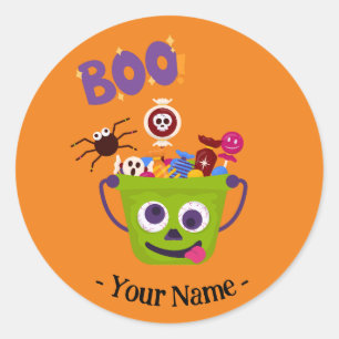 "Candy Monster in Training" Halloween Stickers