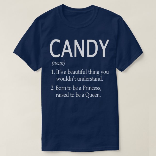 Candy Name Gift T-Shirt (Design vorne)