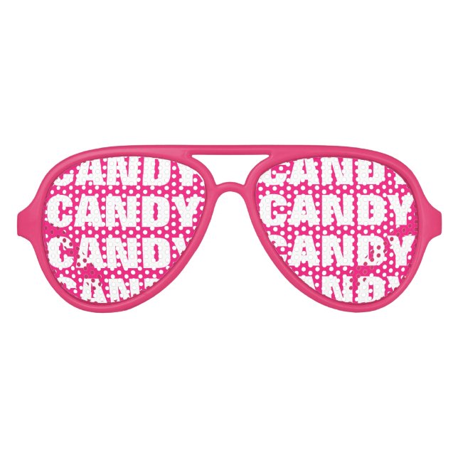 Candy Obsession Party Schattierungen Funny Pink So Partybrille (Vorderseite)
