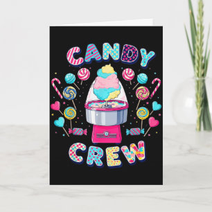 Candy Party Crew Kostüm Frauen Kinderparty Karte