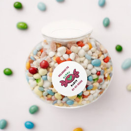 Candy Party Runder Aufkleber