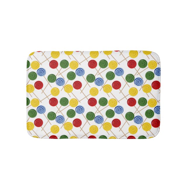 Candy pattern | Lollies pattern | lollipop 21 Badematte (Vorderseite)